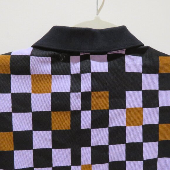 FRED PERRY Chequerboard Ultra Violet Polo Shirt Mod Preppy - Men's Size S NWT - Picture 12 of 15